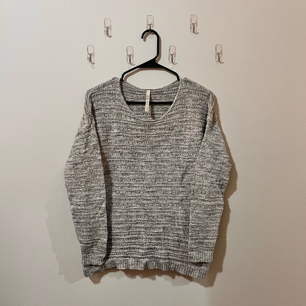 Leo & Nicole Gray Sweater